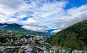 bhutan, village, mountain, nature, green city